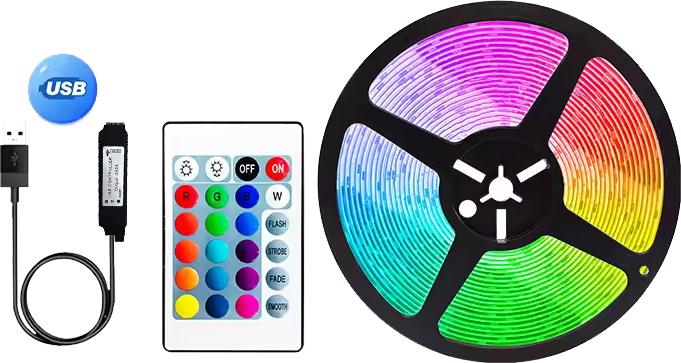 Strip light rgb 5m  شريط الليد
