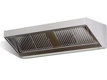 Hotte murale professionnelle en inox