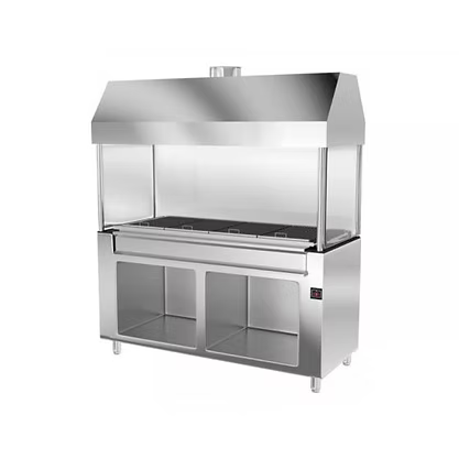 Barbecue professionnel en inox alimentaire